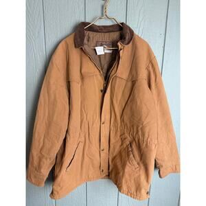Vintage Walls Western Wear Insulated Duck Canvas Work Jacket | Tan | XL USA Made